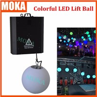 RGB colorful LED tube lift system Dmx Control winch led lifting ball LED effect light indoor decoration disco bar ball