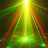 Mini Laser Projector DJ Stage Effect Lighting RG 9 Patterns Remote Family Party KTV Disco Professional Indoor Shower LED Lights