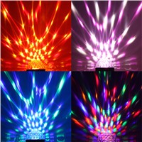 LumiParty 9 Color LED Crystal Magic Strobe Light Stage Effect Lights RGB Crystal Rotating Magic Ball Light For Party Wedding