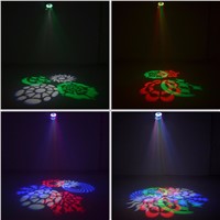 AUCD 8 Lens RGBW LED Patterns Rotating Projector DMX Stage Lighting Moving DJ Disco Home Club Holiday Party Lights LE-8EG