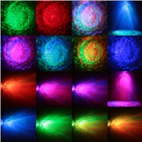 LED Stage Light 7 Color Water Wave Ripples Laser Projector Lamp Auto Flash Sound Activated LED Disco Dj Party Stage Lights