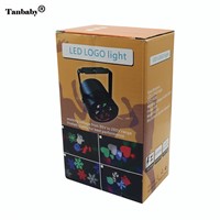 Tanbaby Laser Projector Lamps LED Stage Light Heart Snow Spider Bowknot Bat Christmas Party Garden Lamp Indoor Lighting