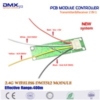 2017 New system dmx512 controller 10pcs Transmitter&amp;amp;amp;Receiver 2 in 1 Wireless DMX512 Controller PCB Module Upgrade stage lighting