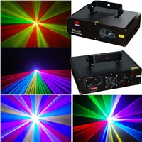 Laser projector 300mW Blue +200mW Red +100mW Green disco light for party show