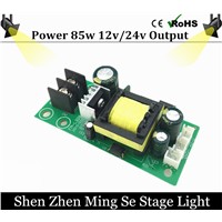 Power supply 12v / 24v Output  80-85w  power 110v / 220v inout applicable to 18x3w 6x12w 7x9w 7x10w 7x12w Flat led Par lights