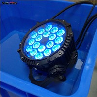 4pcs/lot Waterproof LED Par Can 18x12W 4in1 RGBW For Dj Disco Effect Lights Outdoor Wedding/ Party LED Can LED Stage Machine