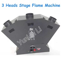 3 Heads Stage Effect Flame Machine Stage Equipment Three Fire-Heads Spray Machine DMX512 Performance Effects XX071