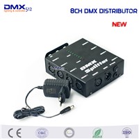 8CH DMX Splitter DMX512 Light Stage Light Signal Amplifier 8 Way DMX Distributor for Stage Light