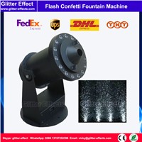 DJ stage special effect metalic aluminum color paper flash confetti indoor fountain shooter blower machine