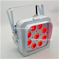 Freeshipping 20 Unit 9x15W Professional Club DJ Lighting Wireless uplighting light DMX 5/9CH disco light battery powered DMX
