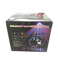 2XLot Professional Dj Laser Lights 66W High Power Led Stage Effect Lights 8X3W RGBWA  + 8X1W White Color LEDs For KTV Nightclubs