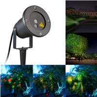 Rasha Dual Hole Outdoor IP65 Waterproof 150mW Red Green Moving Twinkle Laser Lights Projector Decorations for Garden Lawn Remote
