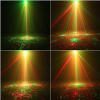 High Quality 5 Lens 80 Patterns RG Laser Stage Lighting Red Green BLUE with US Plug