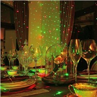 New HOT fashion Red and Green Laser Christmas Lights Star Projector Moving Star Laser with 7 Lighting Modes for Christmas Party