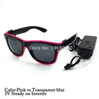 Holiday Stage Lighting EL Wire Neon Led Sunglasses dark lens DC-3V Steady on Inverter for Halloween Party Supplies