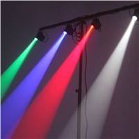 Hot 9W LED RGB Spots Light DMX Stage Lights 3 Color Changing Mini DJ Stage Effect Lighting Strobe Effects US/EU Plug White/Black