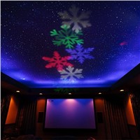 Christmas snowflake Lamps LED Laser Projector Stage Light outdoor Xmas Party Garden ornament newyear Landscape Lighting white