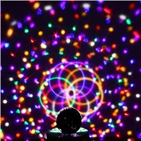9 Colors 27W Crystal Magic Ball Led Stage Lamp 21Modes Disco Laser Light Party Lights Sound Control Christmas Laser Projector