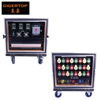 Gigertop Power Supply Distributor Flight Case for Led Stage Lighting Delixi Power Cable/Switch Electrical &amp;amp;amp; Event Panel Board