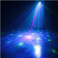 AUCD Mini 2 Lens Red Green RG Gobos Laser Light Mix Blue LED Watermarks Aurora DJ Party Home Show Wedding Stage Lighting DJ-610
