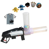 Gigertop New T-shirt Gift Cannon 400 yards Shoots Snowballs / T- Shirts / Fruits Jet Multi Shoot Tennis ball cannon Confetti Gun