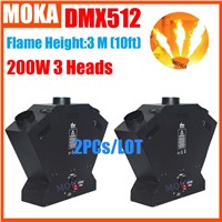 2 pcs/lot 220W DMX Fire Flame Projector Fire Extinguisher Refill Machine Stage Effect Fire Machine Flame Machine