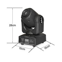 Rasha Factory Price 30W Mini LED Moving Head Spot Gobo Light With 9/11CH For Stage Event Party 90-240V DMX Stage Moving Light