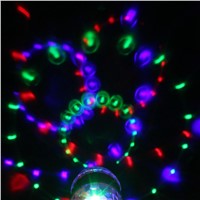 3W B22 E27 LED Colorful Rotating RGB LED Stage Light Party Effect Light Magic Double Balls Colorful LED KTV Bar DJ Disco Lights