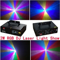 New 2000mW RGB Full Color Moving head light Party Laser Stage Light Disco DJ party lighting projector