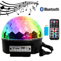 Bluetooth Voice Control Led Stage Lamp 9Colors MP3 Magic Ball Disco DJ Light With Remote Controller Christmas Laser Projector