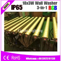 2PCS/LOT High Power 18X3W Led Bar Lights UV Purple LED Wall Washer Lamp Landscape Wash Wall Lights For Indoor Entertainment