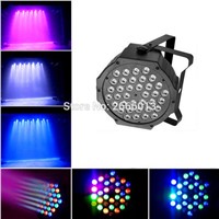 8pcs/lot Free&amp;Fast shipping LED Flat par 36X3w rgb led stage wash effect light DMX512 PAR LED Disco DJ KTV home party lighting