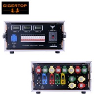 Gigertop Advanced 5U FLightcase Power Supply Distribution Cabinet LCD Power Working Display with Master Switch 110V/220V