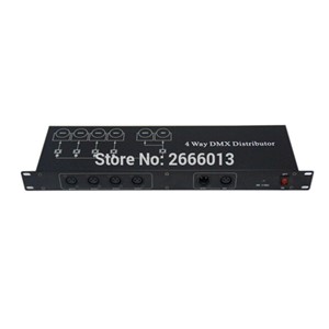 Niugul 4 Channel Output DMX DMX512 LED Controller Signal Amplifier Splitter Distributor