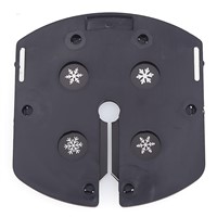 3W Christmas Snowflake Projector 2 Pattern Lens LED Party Light DJ KTV Bar Rotating Stage Lighting Bulb for Xmas Decor