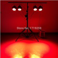 Flight Case with 8pcs/lot LED Par 54x9W RGB 3in1 LED Par Can Par LED Spotlight DJ projector Wash Lighting Fast Shipping
