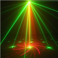 Mini LED Laser Projector 3 Lens 18 Patterns RG IR Remote 3W Blue Stage Lights For Dj Disco Family Party KTV Club Laser Lighting