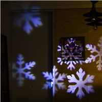 Outdoor 6 LED Snowflake snow Laser Light Stage Garden Holiday Projector moving pattern Christmas Wedding Party spotlightLamp P37
