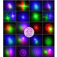 20 Patterns RGB Projector Shower Outdoor Holiday Waterproof Laser Lights Remote Christmas Party Tree Landscape Show Lighting
