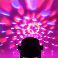 Voice Control LED Mini RGB Crystal Magic Ball Stage Effect Light Sound Activated Disco Party DJ Stage Lamps