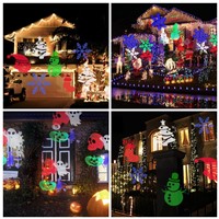 Christmas Snowflake Lights Outdoor Waterproof Landscape Spotlight LED Projector Stage Light for Birthday Halloween Decoration