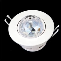 EWS LED RGB Ceiling Stage Light 3W Full Color Automatic Voice-activated Rotating Lighting DJ Disco Club Party Bars Home Decor