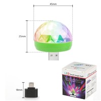 Aimbinet 3W USB Powered Mini RGB LED Disco Ball Shape Stage Effect Party Club DJ Light for Mobile phone,PC,pow bank