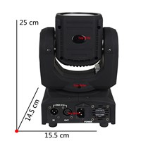 2Pack Mini Size 4X10W Super Beam Moving Head Lights 60W High Brightness LED Beam Lights Perfect For DJ Disco Party Wedding Shows