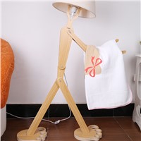 TUDA Led Floor Lamps Modern Minimalist Creative Lighting Lamp can adjust the position of the solid wood bedroom living room lamp