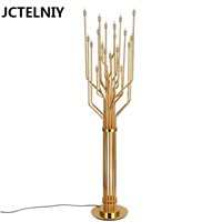 led lamp personalized gold stainless steel floor lamp modern brief  aj lamp floor