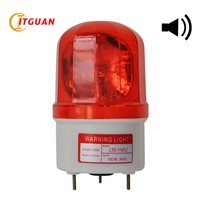 LTE-1101J warning light DC/AC12V-380V Bulbs Rotary Warning Lamp with Sound Visual Alarm Indicator Emergency Strobe Light