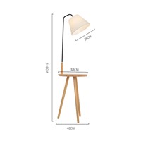 Nordic Style Floor Lamp Lights oak wood table simple Fashion Design Lights For Living Room Country House Bar Hotel livingroom
