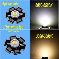 3W  Warm White Led Chip Epistar 45mil Warm White 3w 20mm Star Platine Base epistar LED Bulb Diodes Lamp 220lm-240lm