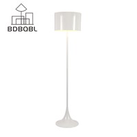 BDBQBL Modern Design Gesponnen Licht F Floor Lamp AC 90-260V Black/White Metal Stand Light for Living Room/Bedroom E27 LED Bulb